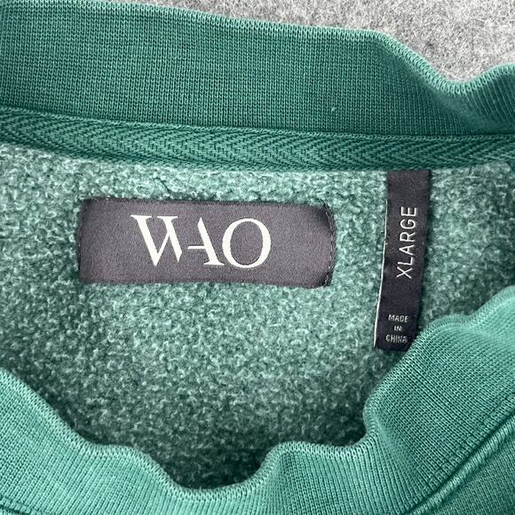 WAO The Crew Sweatshirt Green XL Oversized - Picture 4 of 5